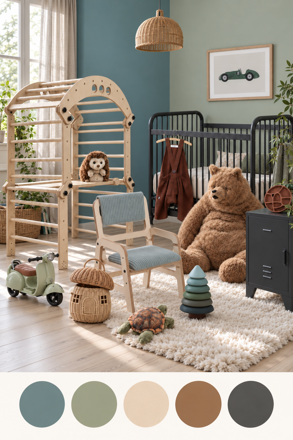 Vintage-Inspired Kids’ Room Ideas: Natural Wood, Soft Colours & Cosy Textures