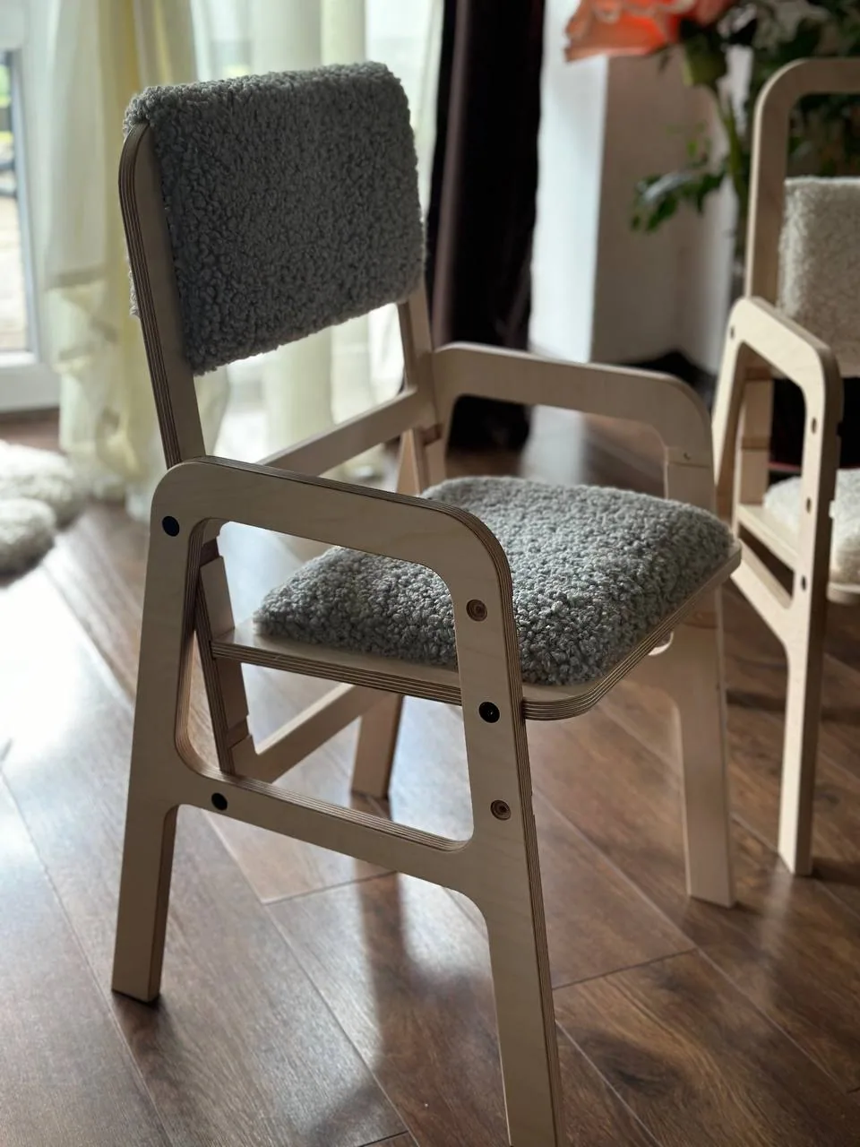 Adjustable Children Chair Luula- Cloud Mouse (Grey)