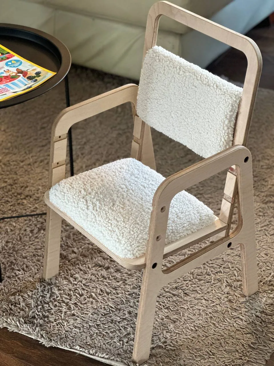Adjustable Children Chair Luula – Vanilla Lamb