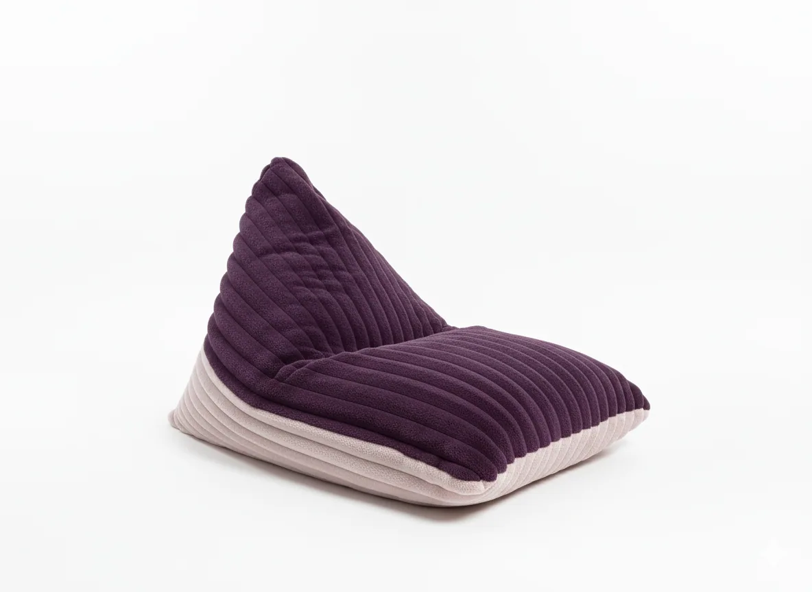 Berry & Rose Mousse Duo Beanbag / Floor Lounger Pouf — Cover Only (No Filling)