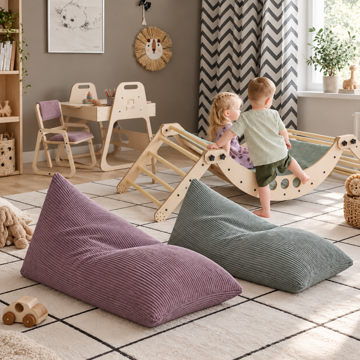 KIDS’ CORDUROY BEAN BAG CHAIR