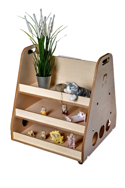 Montessori Shelf on Wheels Berta