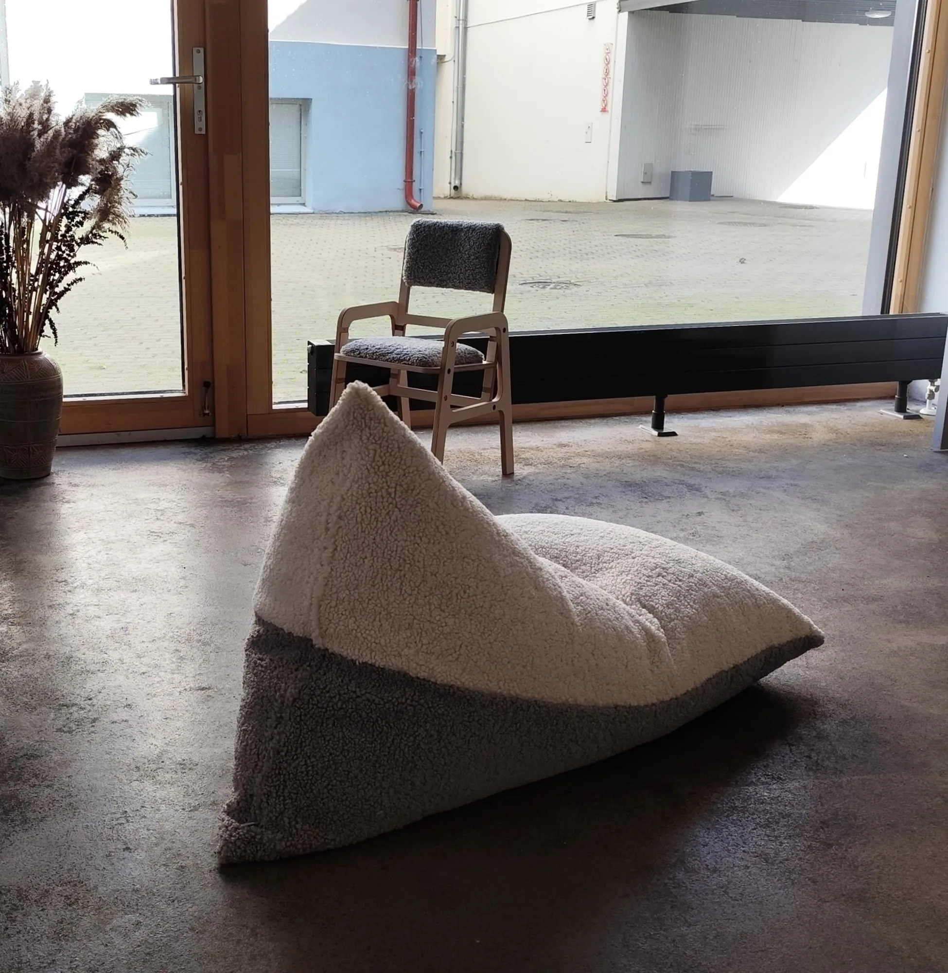 CLOUD LAMB DUO BEANBAG / FLOOR LOUNGER POUF SHERPA - COVER ONLY (No Filling)