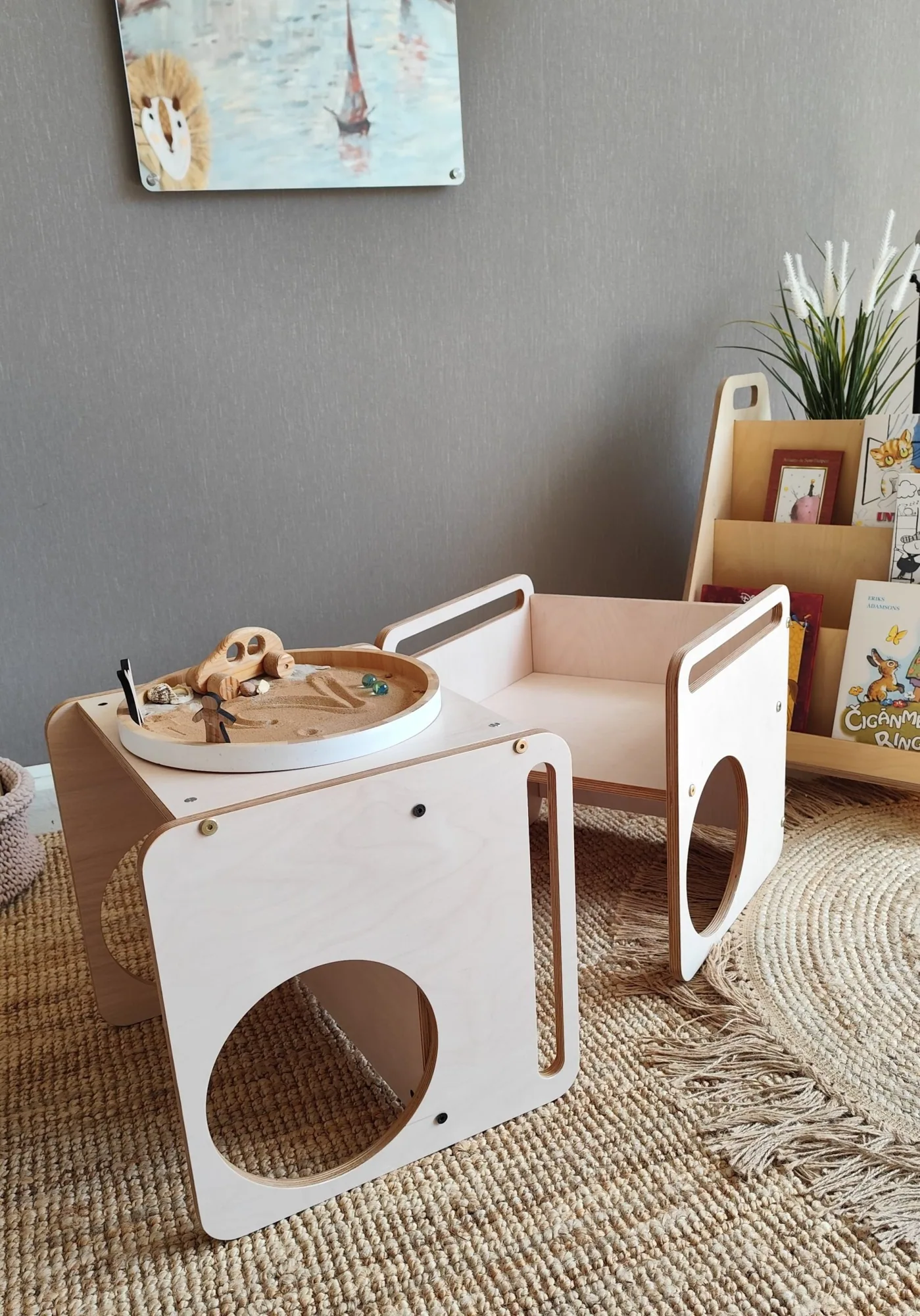 Montessori Cube Table & Chair